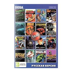 Сборник игр 16 в 1 AA-160001 BARE knuckle 3 / M K 2,3 / spider MAN 2,3 / TOY STORY русская версия (16 bit)