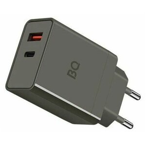 Сетевое зарядное устройство BQ Charger 38W2A01 (2 ports Type-C + USB, PD 20W+QC3.0 18W, 38W total) g