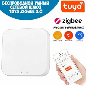 Шлюз ZigBee умный дом Tuya / Smart life: Zigbee 3.0 - WiFi