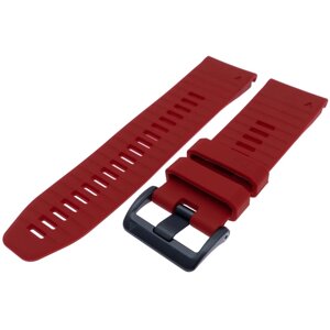 Силиконовый браслет для часов Garmin Fenix 7X/6X Pro/5X, Tactix 7 QuickFit, красный, 26 мм