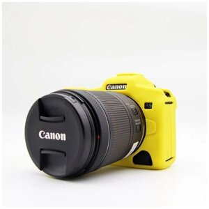 Силиконовый чехол CameraCase для Canon EOS R5 желтый