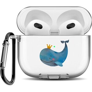 Силиконовый чехол для наушников AirPods 3 "Королева китов"