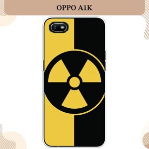 Силиконовый чехол "Эмблема черно-желтая" на Oppo A1k / Оппо A1K