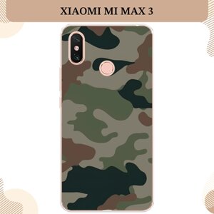 Силиконовый чехол "Камуфляж 1" на Xiaomi Mi Max 3 / Сяоми Mi Max 3