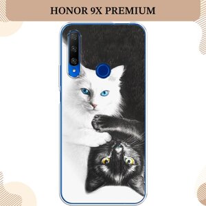 Силиконовый чехол "Коты Инь-Янь" на Honor 9X Premium / Хонор 9X Премиум
