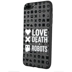 Силиконовый чехол Mcover для Apple iPhone 7 Plus с рисунком Love, death + robots