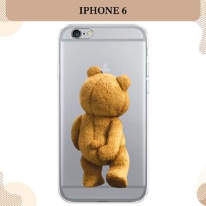 Силиконовый чехол "Медвежья спина" на Apple iPhone 6/6S / Айфон 6/6S, прозрачный