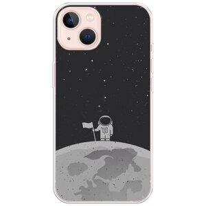 Силиконовый чехол на Apple iPhone 13 / Айфон 13 Первый на Луне