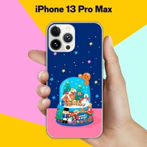 Силиконовый чехол на Apple iPhone 13 Pro Max Новогодний подарок / для Эпл Айфон 13 Про Макс