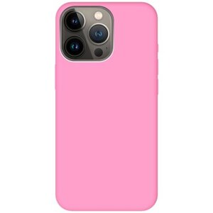 Силиконовый чехол на Apple iPhone 14 Pro Max / Эпл Айфон 14 Про Макс Soft Touch розовый
