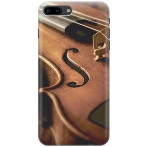 Силиконовый чехол на Apple iPhone 8 Plus / 7 Plus / Эпл Айфон 7 Плюс / 8 Плюс с рисунком "Струны скрипки"