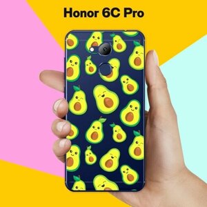 Силиконовый чехол на Honor 6C Pro Узор из авокадо / для Хонор 6Ц Про