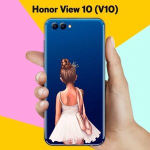 Силиконовый чехол на Honor View 10 (V10) Балерина / для Хонор Вьюв 10 В10