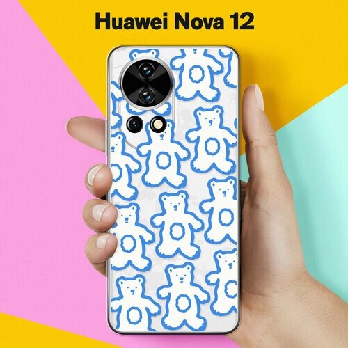 Силиконовый чехол на Huawei nova 12 Мишки / для Хуавей Нова 12