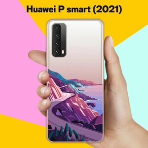 Силиконовый чехол на Huawei P smart 2021 Горы 20 / для Хуавей Пи Смарт 2021