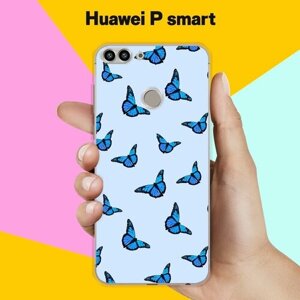 Силиконовый чехол на Huawei P Smart Бабочки 12 / для Хуавей Пи Смарт