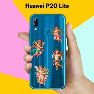 Силиконовый чехол на Huawei P20 Lite Ангелочки / для Хуавей П20 Лайт