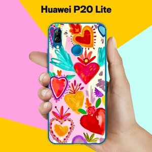 Силиконовый чехол на Huawei P20 Lite Узор 13 / для Хуавей П20 Лайт