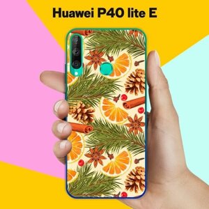 Силиконовый чехол на Huawei P40 lite E Новогоднее настроение / для Хуавей П40 Лайт Е