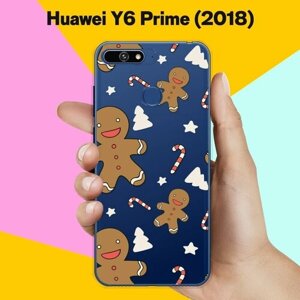 Силиконовый чехол на Huawei Y6 Prime 2018 Пряня / для Хуавей У6 Прайм 2018