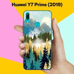 Силиконовый чехол на Huawei Y7 (2019) Пейзаж 12 / для Хуавей У7 (2019)