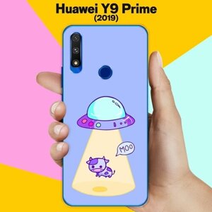 Силиконовый чехол на Huawei Y9 Prime 2019 НЛО / для Хуавей У9 Прайм 2019