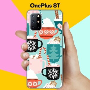 Силиконовый чехол на OnePlus 8T Узор новогодний / для ВанПлас 8Т