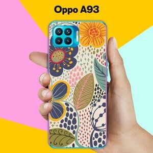 Силиконовый чехол на OPPO A93 Цветы / для Оппо А93 4 Джи