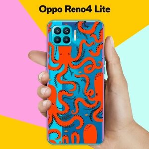 Силиконовый чехол на Oppo Reno4 Lite Осьминог / для Оппо Рено 4 Лайт