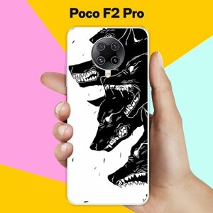 Силиконовый чехол на Poco F2 Pro Волки / для Поко Ф2 Про
