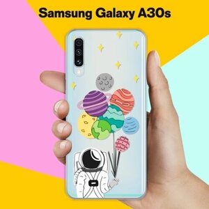 Силиконовый чехол на Samsung Galaxy A30s Шары-планеты / для Самсунг Галакси А30с