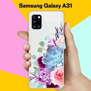 Силиконовый чехол на Samsung Galaxy A31 Цветы 10 / для Самсунг Галакси А31