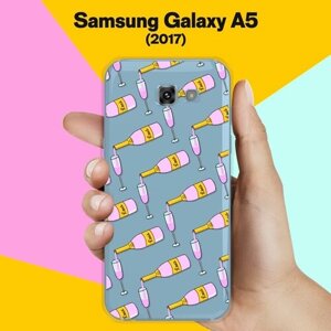 Силиконовый чехол на Samsung Galaxy A5 (2017) Бокал / для Самсунг Галакси А5 2017