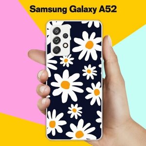 Силиконовый чехол на Samsung Galaxy A52 Ромашки / для Самсунг Галакси А52