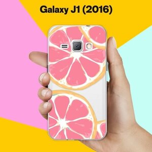 Силиконовый чехол на Samsung Galaxy J1 (2016) Грейпфрут / для Самсунг Галакси Джей 1 (2016)