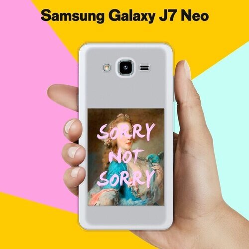 Силиконовый чехол на Samsung Galaxy J7 Neo Sorry / для Самсунг Галакси Джей 7 Нео