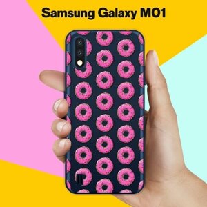 Силиконовый чехол на Samsung Galaxy M01 Пончики / для Самсунг Галакси М01