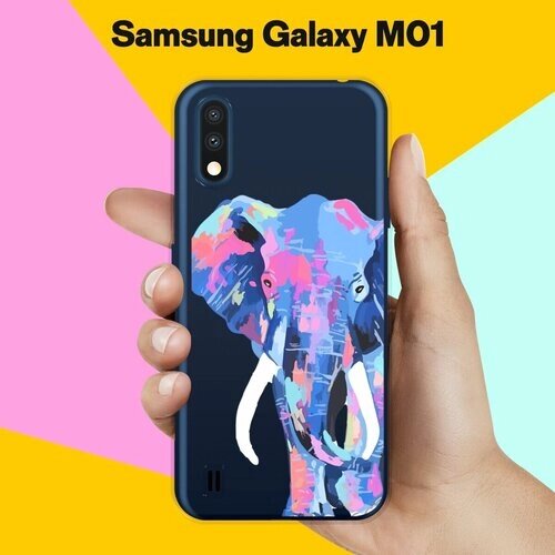 Силиконовый чехол на Samsung Galaxy M01 Слон / для Самсунг Галакси М01