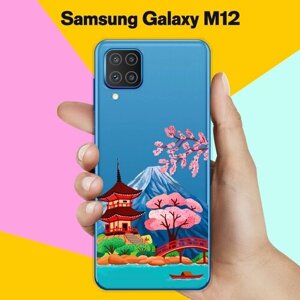 Силиконовый чехол на Samsung Galaxy M12 Вулкан / для Самсунг Галакси М12