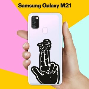 Силиконовый чехол на Samsung Galaxy M30s Pew-Pew / для Самсунг Галакси М30с