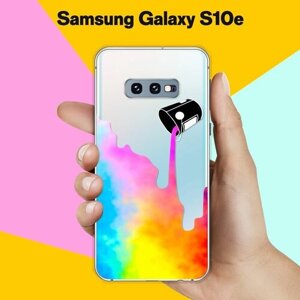 Силиконовый чехол на Samsung Galaxy S10e Краски / для Самсунг Галакси С10е