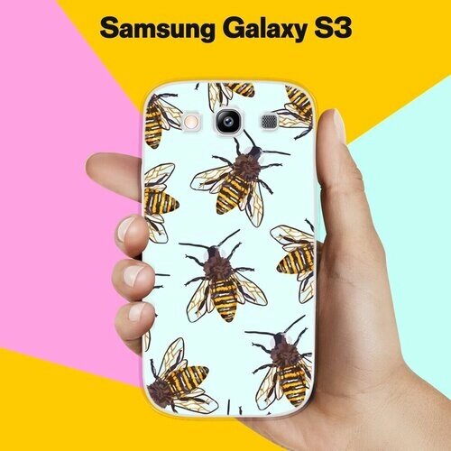Силиконовый чехол на Samsung Galaxy S3 Осы / для Самсунг Галакси С3