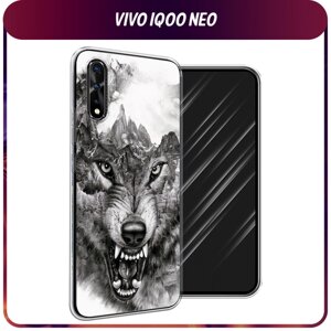 Силиконовый чехол на Vivo iQOO Neo/V17 Neo / Виво iQOO Neo/V17 Neo "Волк в горах"