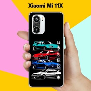 Силиконовый чехол на Xiaomi Mi 11X Машины / для Сяоми Ми 11 Икс