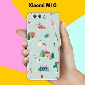 Силиконовый чехол на Xiaomi Mi 6 Узор новогодний / для Ми 6