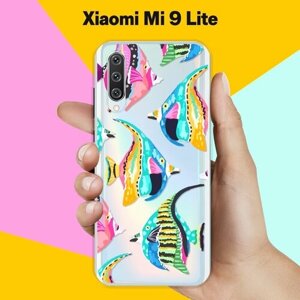 Силиконовый чехол на Xiaomi Mi 9 Lite Рыбы / для Сяоми Ми 9 Лайт