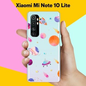 Силиконовый чехол на Xiaomi Mi Note 10 Lite Планеты / для Сяоми Ми Ноут 10 Лайт