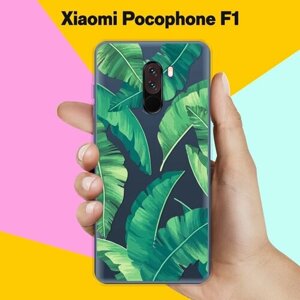Силиконовый чехол на Xiaomi Pocophone F1 Пальмы / для Сяоми Покофон Ф1