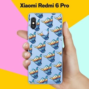 Силиконовый чехол на Xiaomi Redmi 6 Pro Пальцы / для Сяоми Редми 6 Про