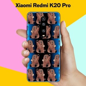 Силиконовый чехол на Xiaomi Redmi K20 Pro Медведи / для Сяоми Редми К20 Про